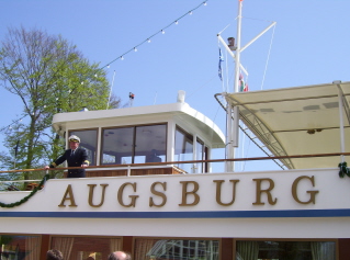 Foto vom Schiffskapitän der MS Augsburg